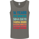 16th Birthday 16 Year Old Mens Vest Tank Top Charcoal