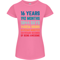 16th Birthday 16 Year Old Womens Petite Cut T-Shirt Azalea