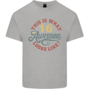 16th Birthday 60 Year Old Awesome Looks Like Mens Cotton T-Shirt Tee Top Sports Grey