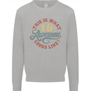 16th Birthday 60 Year Old Awesome Looks Like Mens Sweatshirt Jumper Sports Grey