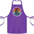17 Year Wedding Anniversary 17th Marriage Cotton Apron 100% Organic Purple