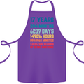 17th Birthday 17 Year Old Cotton Apron 100% Organic Purple