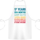 17th Birthday 17 Year Old Cotton Apron 100% Organic White