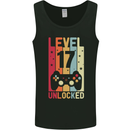 17th Birthday 17 Year Old Level Up Gamming Mens Vest Tank Top Black