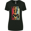 17th Birthday 17 Year Old Level Up Gamming Womens Wider Cut T-Shirt Black