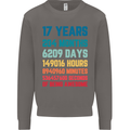 17th Birthday 17 Year Old Mens Sweatshirt Jumper Charcoal