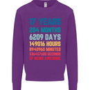 17th Birthday 17 Year Old Mens Sweatshirt Jumper Purple