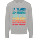 17th Birthday 17 Year Old Mens Sweatshirt Jumper Sports Grey