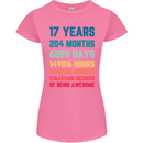 17th Birthday 17 Year Old Womens Petite Cut T-Shirt Azalea