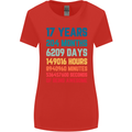 17th Birthday 17 Year Old Womens Wider Cut T-Shirt Red