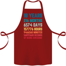 18th Birthday 18 Year Old Cotton Apron 100% Organic Maroon