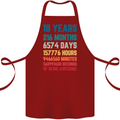 18th Birthday 18 Year Old Cotton Apron 100% Organic Maroon