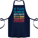 18th Birthday 18 Year Old Cotton Apron 100% Organic Navy Blue