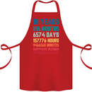 18th Birthday 18 Year Old Cotton Apron 100% Organic Red