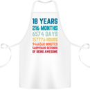 18th Birthday 18 Year Old Cotton Apron 100% Organic White