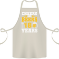 18th Birthday 18 Year Old Funny Alcohol Cotton Apron 100% Organic Natural