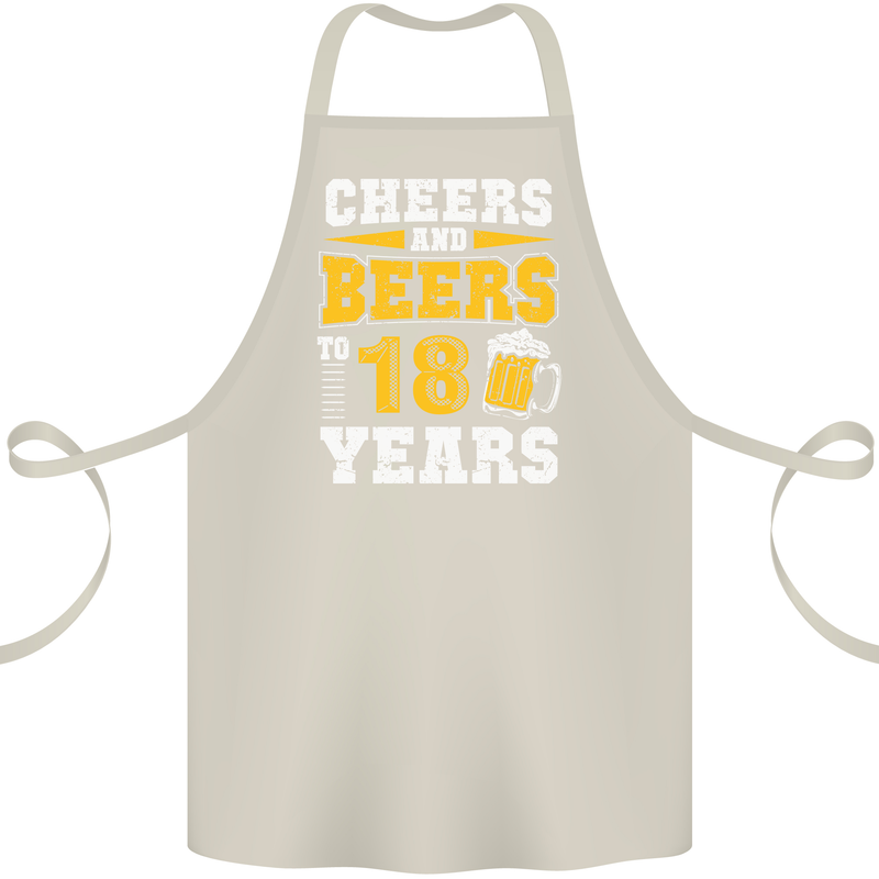 18th Birthday 18 Year Old Funny Alcohol Cotton Apron 100% Organic Natural