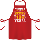 18th Birthday 18 Year Old Funny Alcohol Cotton Apron 100% Organic Red