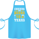 18th Birthday 18 Year Old Funny Alcohol Cotton Apron 100% Organic Turquoise