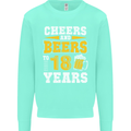 18th Birthday 18 Year Old Funny Alcohol Mens Sweatshirt Jumper Peppermint