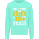 18th Birthday 18 Year Old Funny Alcohol Mens Sweatshirt Jumper Peppermint