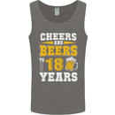 18th Birthday 18 Year Old Funny Alcohol Mens Vest Tank Top Charcoal