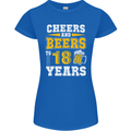 18th Birthday 18 Year Old Funny Alcohol Womens Petite Cut T-Shirt Royal Blue
