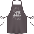 18th Birthday 18 Year Old Geek Funny Maths Cotton Apron 100% Organic Dark Grey