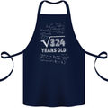 18th Birthday 18 Year Old Geek Funny Maths Cotton Apron 100% Organic Navy Blue