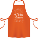 18th Birthday 18 Year Old Geek Funny Maths Cotton Apron 100% Organic Orange