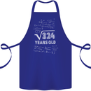 18th Birthday 18 Year Old Geek Funny Maths Cotton Apron 100% Organic Royal Blue
