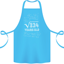 18th Birthday 18 Year Old Geek Funny Maths Cotton Apron 100% Organic Turquoise