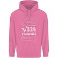 18th Birthday 18 Year Old Geek Funny Maths Mens 80% Cotton Hoodie Azelea