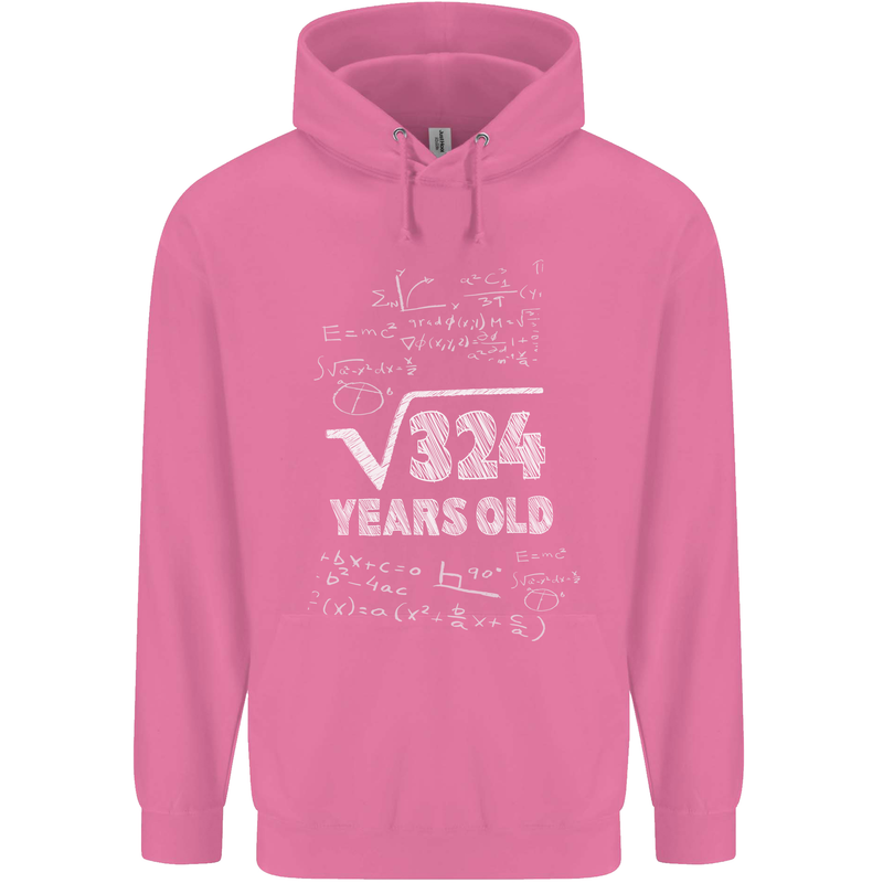 18th Birthday 18 Year Old Geek Funny Maths Mens 80% Cotton Hoodie Azelea