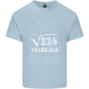 18th Birthday 18 Year Old Geek Funny Maths Mens Cotton T-Shirt Tee Top Light Blue