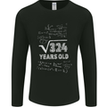 18th Birthday 18 Year Old Geek Funny Maths Mens Long Sleeve T-Shirt Black