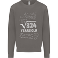 18th Birthday 18 Year Old Geek Funny Maths Mens Sweatshirt Jumper Charcoal