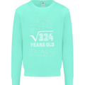 18th Birthday 18 Year Old Geek Funny Maths Mens Sweatshirt Jumper Peppermint