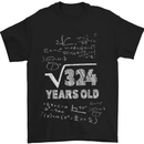18th Birthday 18 Year Old Geek Funny Maths Mens T-Shirt 100% Cotton Black