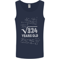 18th Birthday 18 Year Old Geek Funny Maths Mens Vest Tank Top Navy Blue