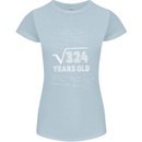 18th Birthday 18 Year Old Geek Funny Maths Womens Petite Cut T-Shirt Light Blue