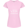18th Birthday 18 Year Old Geek Funny Maths Womens Petite Cut T-Shirt Light Pink