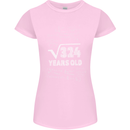 18th Birthday 18 Year Old Geek Funny Maths Womens Petite Cut T-Shirt Light Pink