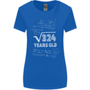 18th Birthday 18 Year Old Geek Funny Maths Womens Wider Cut T-Shirt Royal Blue
