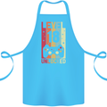 18th Birthday 18 Year Old Level Up Gamming Cotton Apron 100% Organic Turquoise