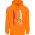 18th Birthday 18 Year Old Level Up Gamming Mens 80% Cotton Hoodie Orange