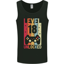 18th Birthday 18 Year Old Level Up Gamming Mens Vest Tank Top Black