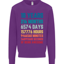 18th Birthday 18 Year Old Mens Sweatshirt Jumper Purple