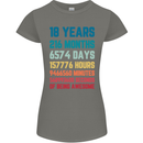 18th Birthday 18 Year Old Womens Petite Cut T-Shirt Charcoal
