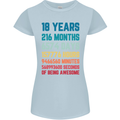 18th Birthday 18 Year Old Womens Petite Cut T-Shirt Light Blue